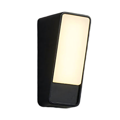 Modern LED Outdoor Wall Sconce IP65 Motion Sensing Die-Cast Aluminum Black White 12W 3000K