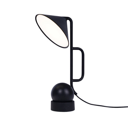 Modern Rechargeable LED Table Lamp Touch Dimmable Black Metal Industrial 180° Magnetic Desk Bedside Small Large