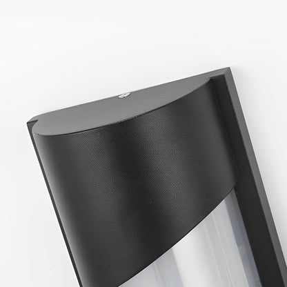 Modern LED Outdoor Wall Sconce Die-Cast Aluminum PC Shade IP55 3000K 2 Styles 2 Sizes Black