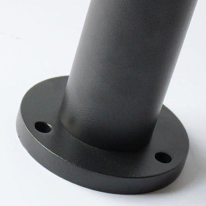 Modern Transparent Acrylic LED Bollard Light Waterproof Outdoor Pathway Landscape Lighting Black Aluminum IP65