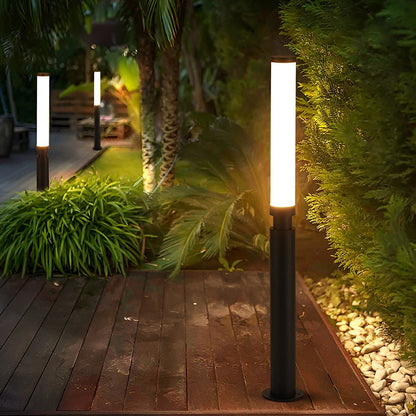 Residential Bollard Light | Hardwired Die-Cast Aluminum LED Garden Path Light