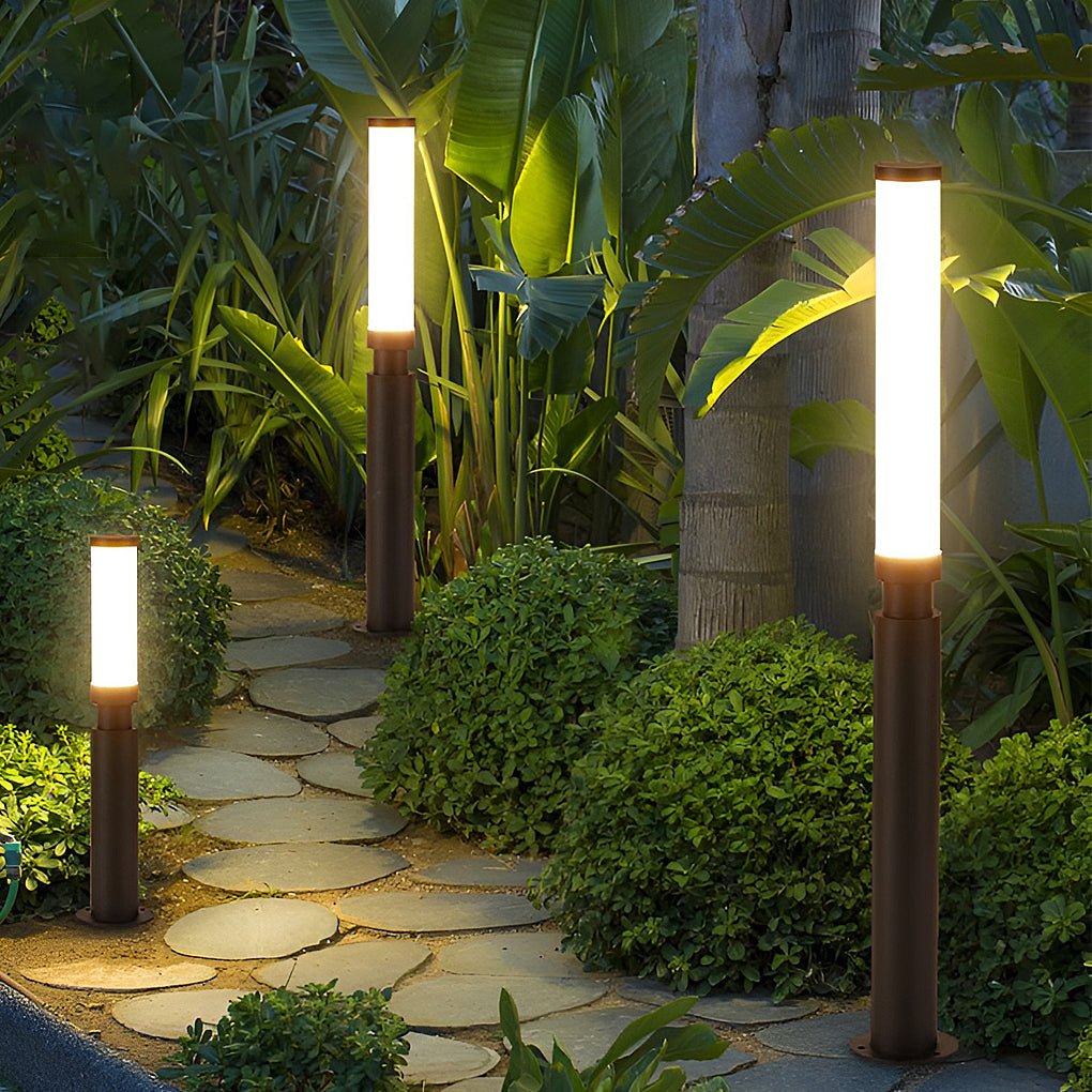 Residential Bollard Light | Hardwired Die-Cast Aluminum LED Garden Path Light