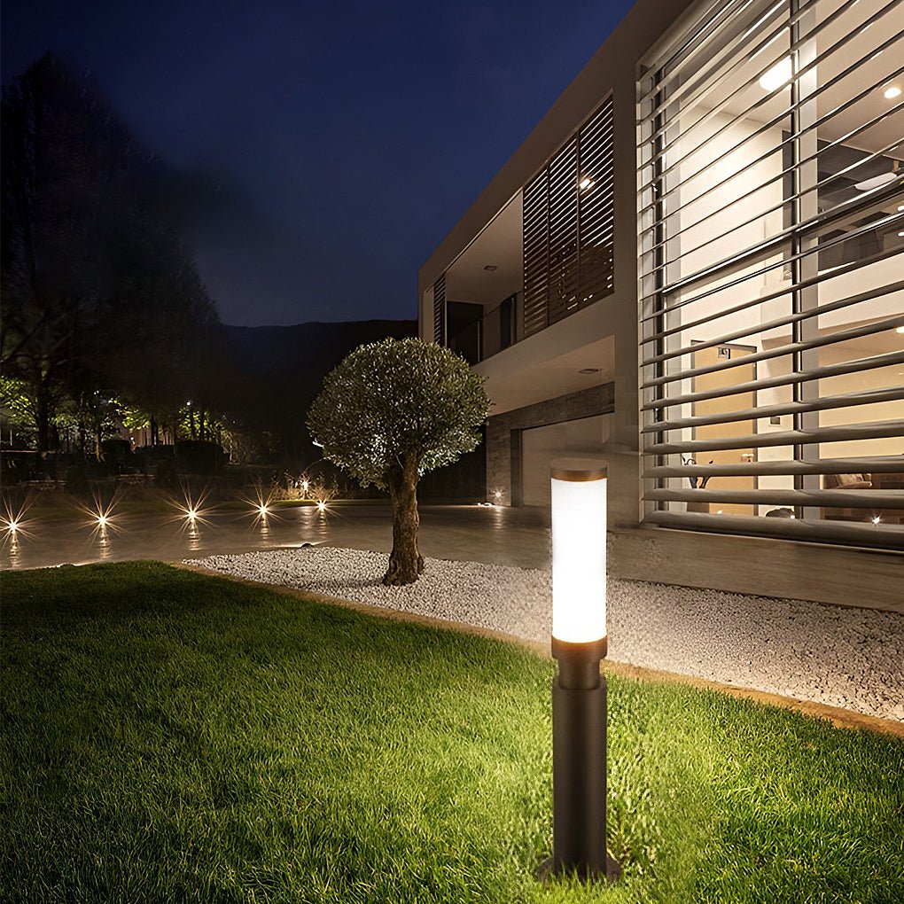 Residential Bollard Light | Hardwired Die-Cast Aluminum LED Garden Path Light