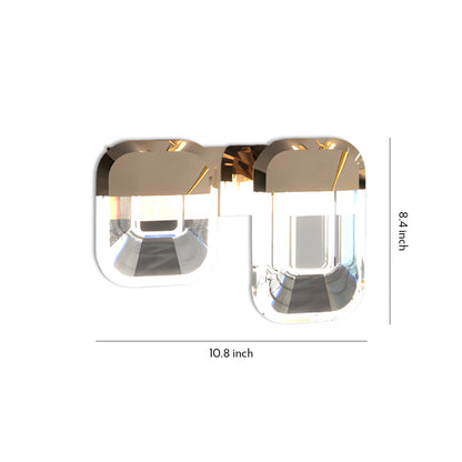 Modern Crystal LED Wall Sconce – Luxury Gold Aluminum Wall Light Fixture