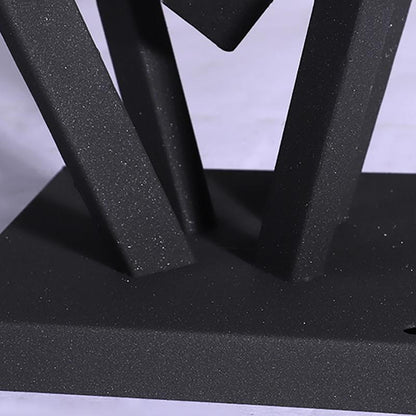 Geometric Inverted Pyramid Aluminum Outdoor Pillar Light Black Hardwired IP54 Acrylic 3200K 2 Sizes Villa Gate
