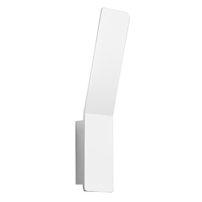 Minimalist LED Backlit Wall Sconce Aluminium Acrylic 5W 3000K Round Right Angle Black White Indoor