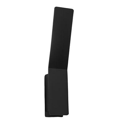 Minimalist LED Backlit Wall Sconce Aluminium Acrylic 5W 3000K Round Right Angle Black White Indoor