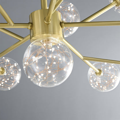 Molecular Glass Globe Chandelier