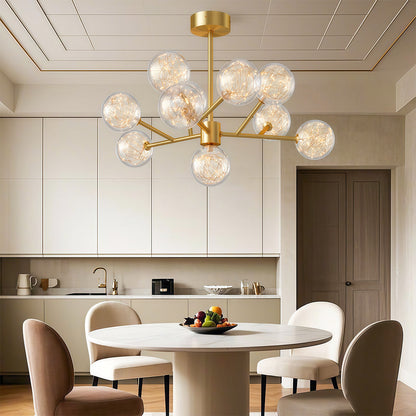 Molecular Glass Globe Chandelier