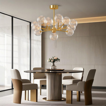 Molecular Glass Globe Chandelier