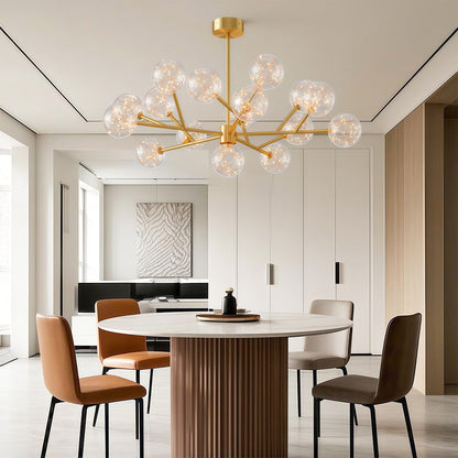 Molecular Glass Globe Chandelier
