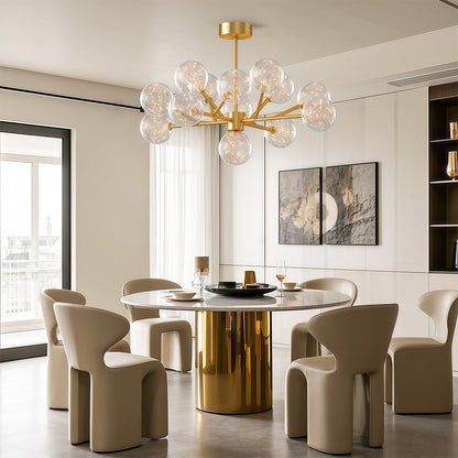 Molecular Glass Globe Chandelier