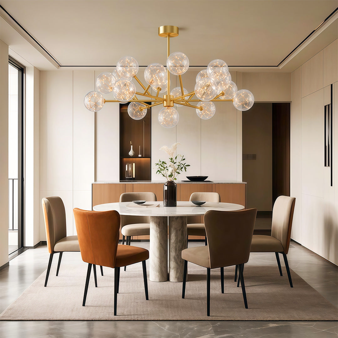Molecular Glass Globe Chandelier