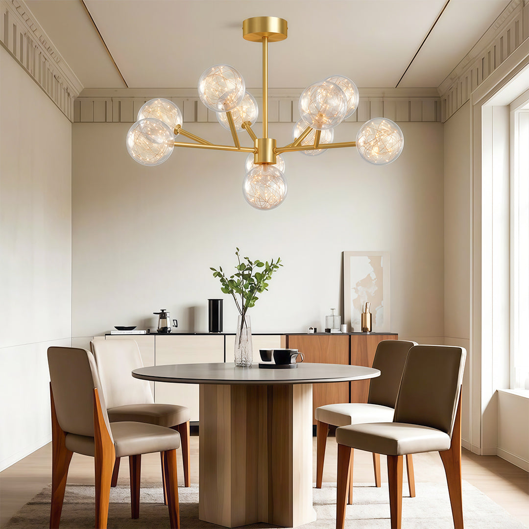 Molecular Glass Globe Chandelier