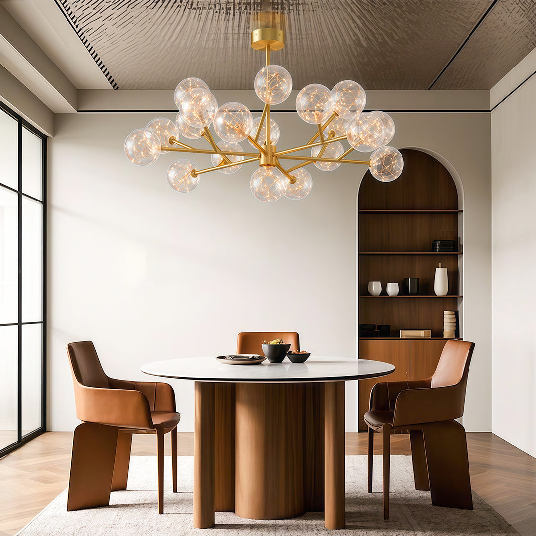 Molecular Glass Globe Chandelier