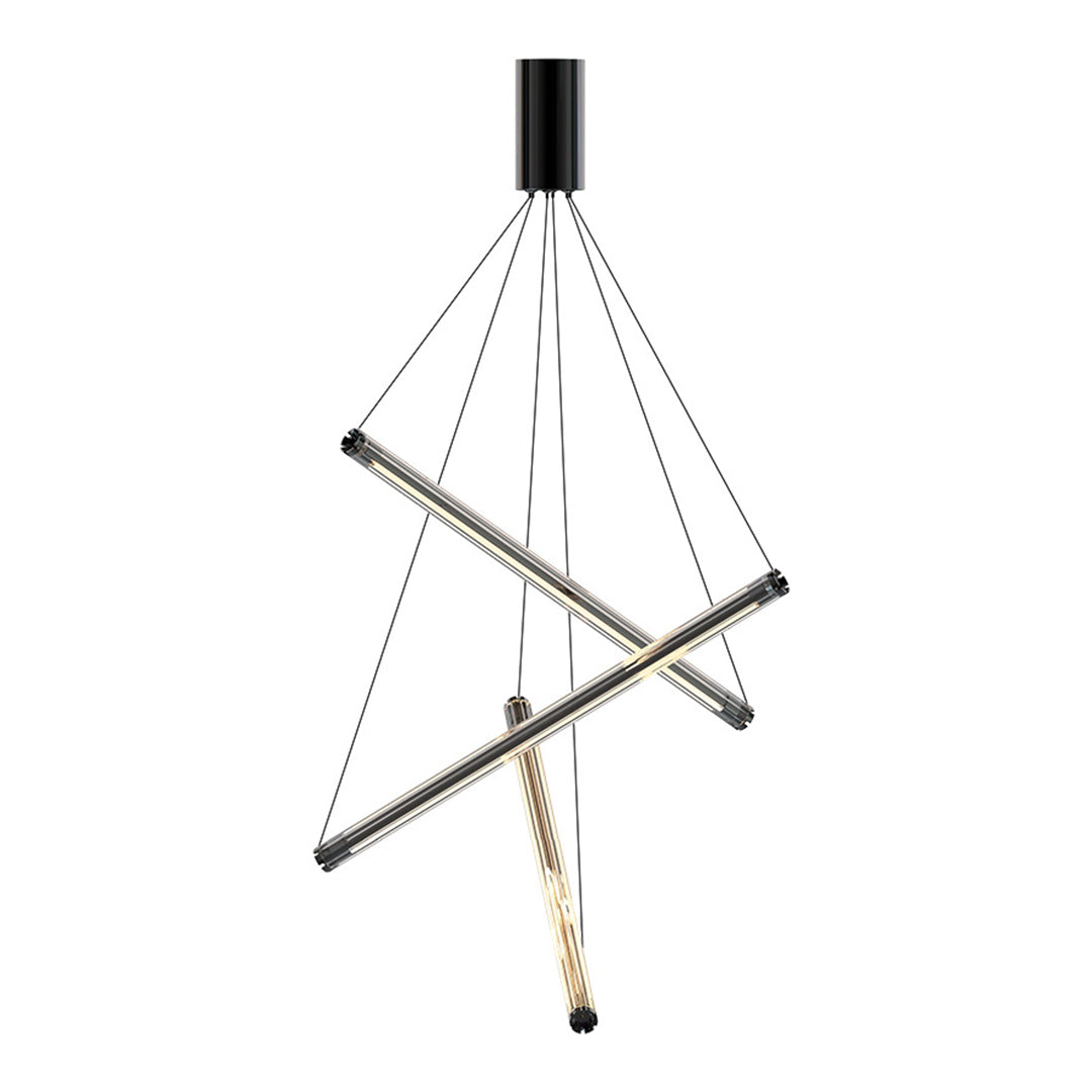 LED Linear Chandelier – Nordic Minimalist Integrated Lighting (3/5/7 Heads)