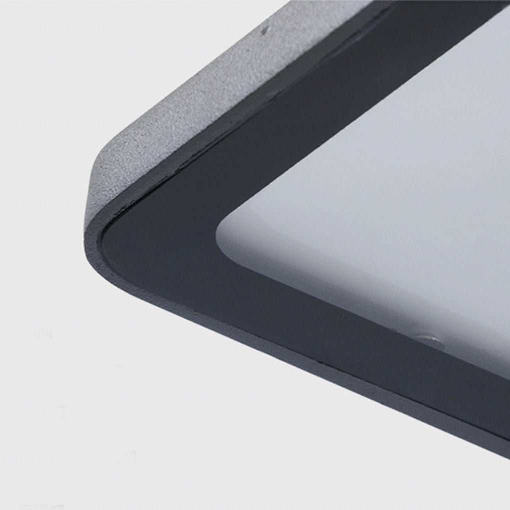 Modern LED Outdoor Wall Sconce Die-Cast Aluminum Glass Unique Angle 12W IP65 Black 1-Light 2-Light