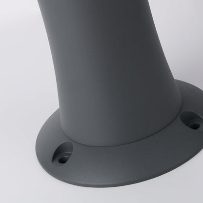 Polished Aluminum LED Landscape Bollard Light Reflector Rings Acrylic 2 Heights Outdoor IP54