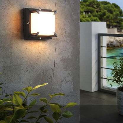 Diamond-Form Frosted PC LED Outdoor Wall Sconce IP54 Die-Cast Aluminium 5W