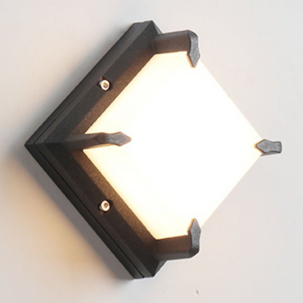 Diamond-Form Frosted PC LED Outdoor Wall Sconce IP54 Die-Cast Aluminium 5W