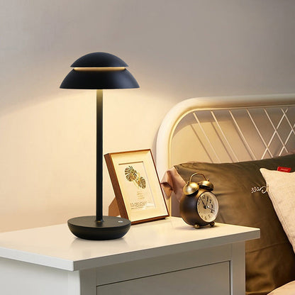Mushroom Double Dome LED Table Lamp Wireless Touch 5 Finishes