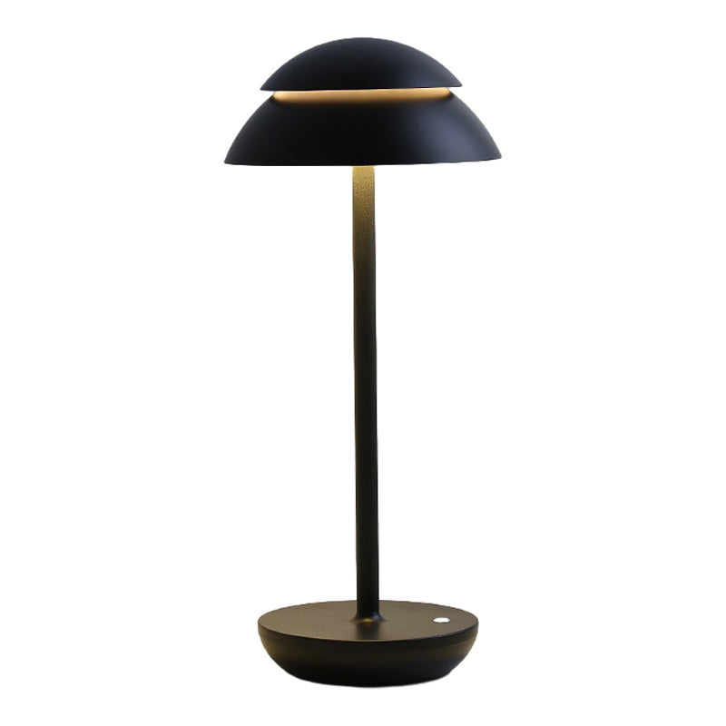 Mushroom Double Dome LED Table Lamp Wireless Touch 5 Finishes