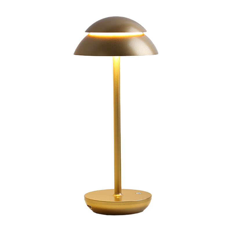 Mushroom Double Dome LED Table Lamp Wireless Touch 5 Finishes