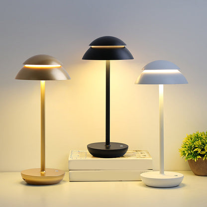 Mushroom Double Dome LED Table Lamp Wireless Touch 5 Finishes