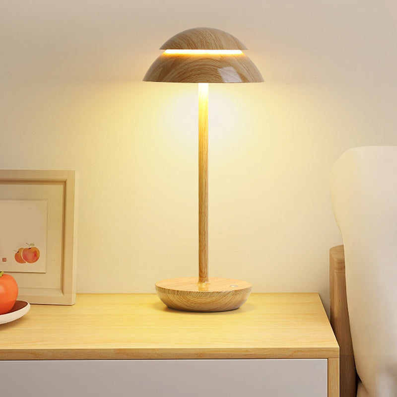 Mushroom Double Dome LED Table Lamp Wireless Touch 5 Finishes