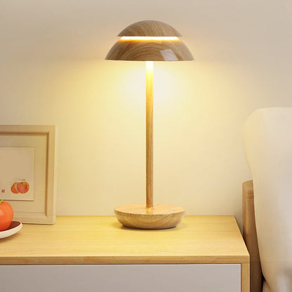 Mushroom Double Dome LED Table Lamp Wireless Touch 5 Finishes