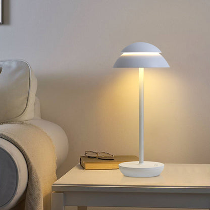 Mushroom Double Dome LED Table Lamp Wireless Touch 5 Finishes