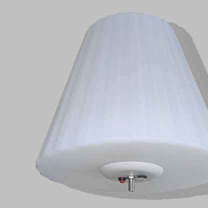 Modern Conical PE Solar USB Outdoor Floor Lamp IP65 RGB/3000K Iron 12W