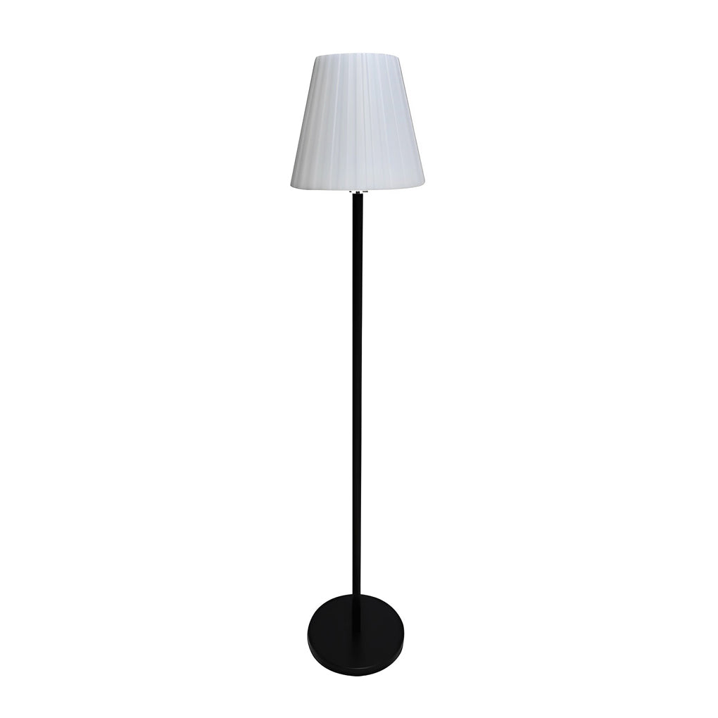 Modern Conical PE Solar USB Outdoor Floor Lamp IP65 RGB/3000K Iron 12W