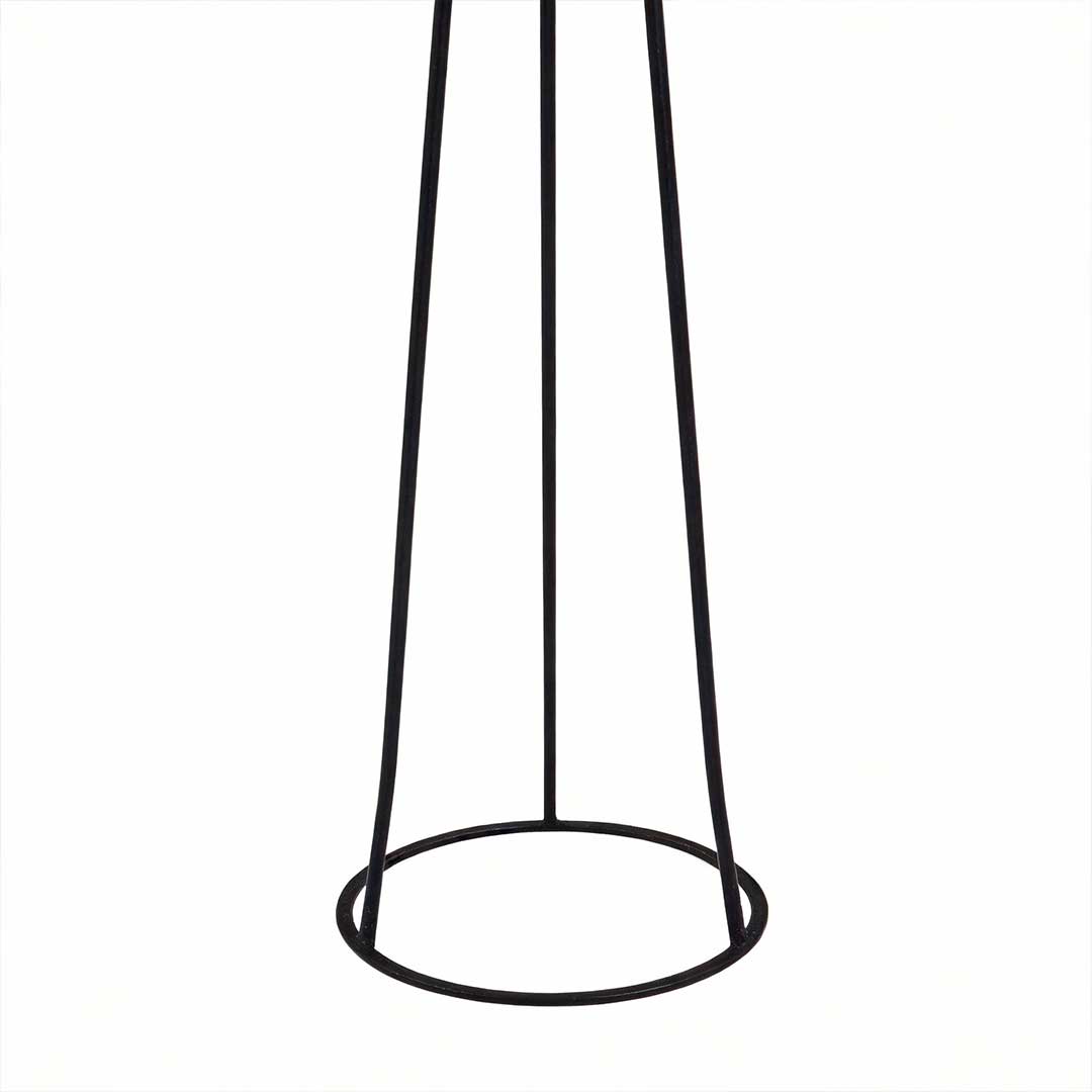 Solar Tripod Globe LED Outdoor Floor Lamp IP65 3-Step CCT Metal PE Dusk-to-Dawn