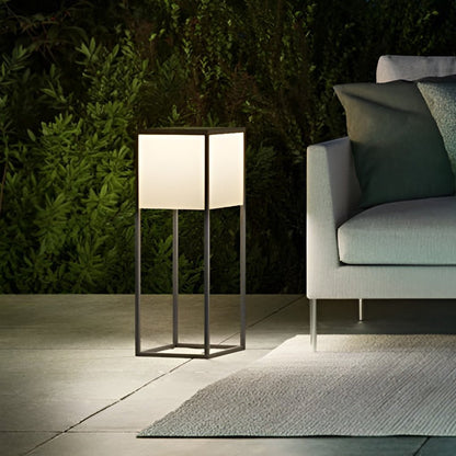 Square Stainless Steel Acrylic Solar Post Light IP54 3000K 2 Heights