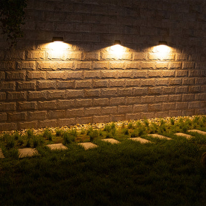 Modern LED Outdoor Wall Sconce OSRAM Chip IP65 Military Grade 8W 3000K Semicircle Triangle Black CRI80