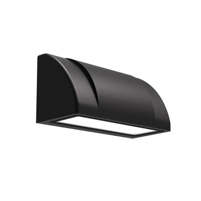 Modern LED Outdoor Wall Sconce OSRAM Chip IP65 Military Grade 8W 3000K Semicircle Triangle Black CRI80