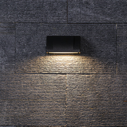 Modern LED Outdoor Wall Sconce OSRAM Chip IP65 Military Grade 8W 3000K Semicircle Triangle Black CRI80