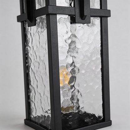 Modern Minimalist Outdoor Path Light Hardwired Black Aluminum Glass 3 Sizes