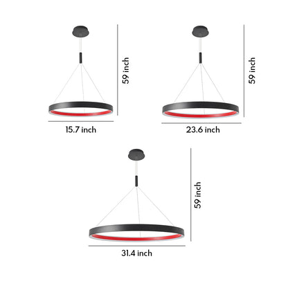Modern Circular LED Ring Ceiling Chandelier