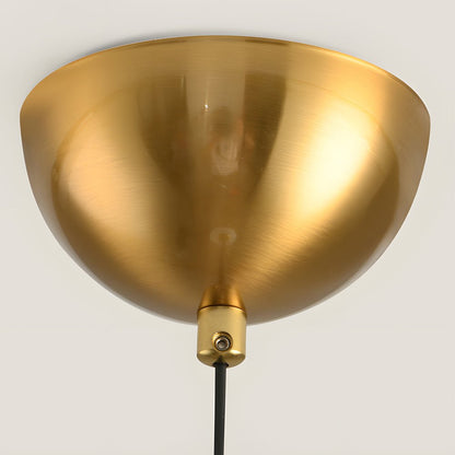 Stacked PE Ball Pendant Light with 3-Step Colour Temperature and Metal Hardware