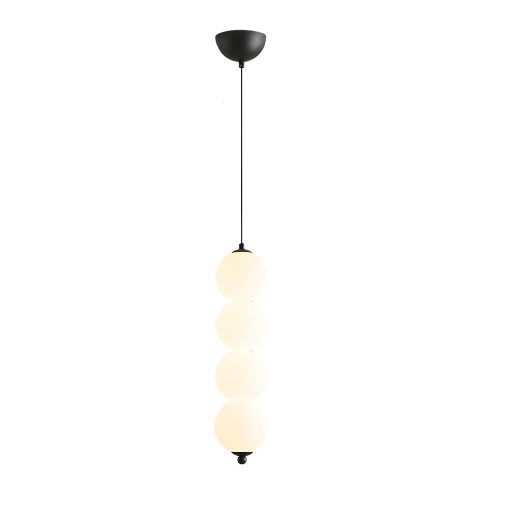 Stacked PE Ball Pendant Light with 3-Step Colour Temperature and Metal Hardware