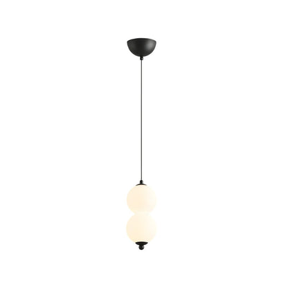 Stacked PE Ball Pendant Light with 3-Step Colour Temperature and Metal Hardware