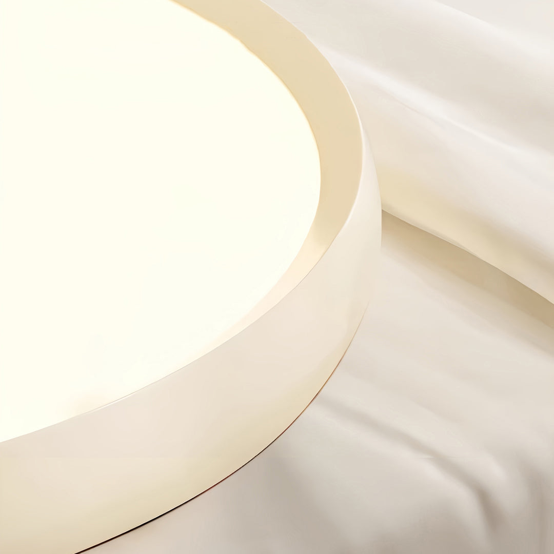 Twisted Rim Full-Spectrum LED Semi-Flush Ceiling Light — White / Green / Chrome