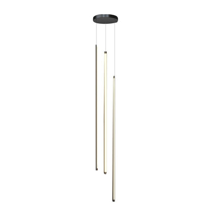 Staircase Chandelier Aluminum Acrylic Black White Strip Integrated LED Modern Remote Control Full Dimming Six Configurations 3-Light to 8-Light