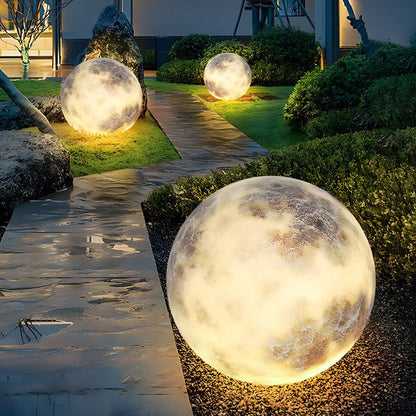 Outdoor Moon Light Waterproof LED Garden Globe Sphere 3 Sizes