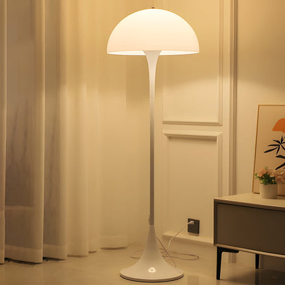 Modern Floor Lamp Mushroom Dome White Acrylic 3 Color Temperature LED Ambient Living Room Bedroom 53 Inch