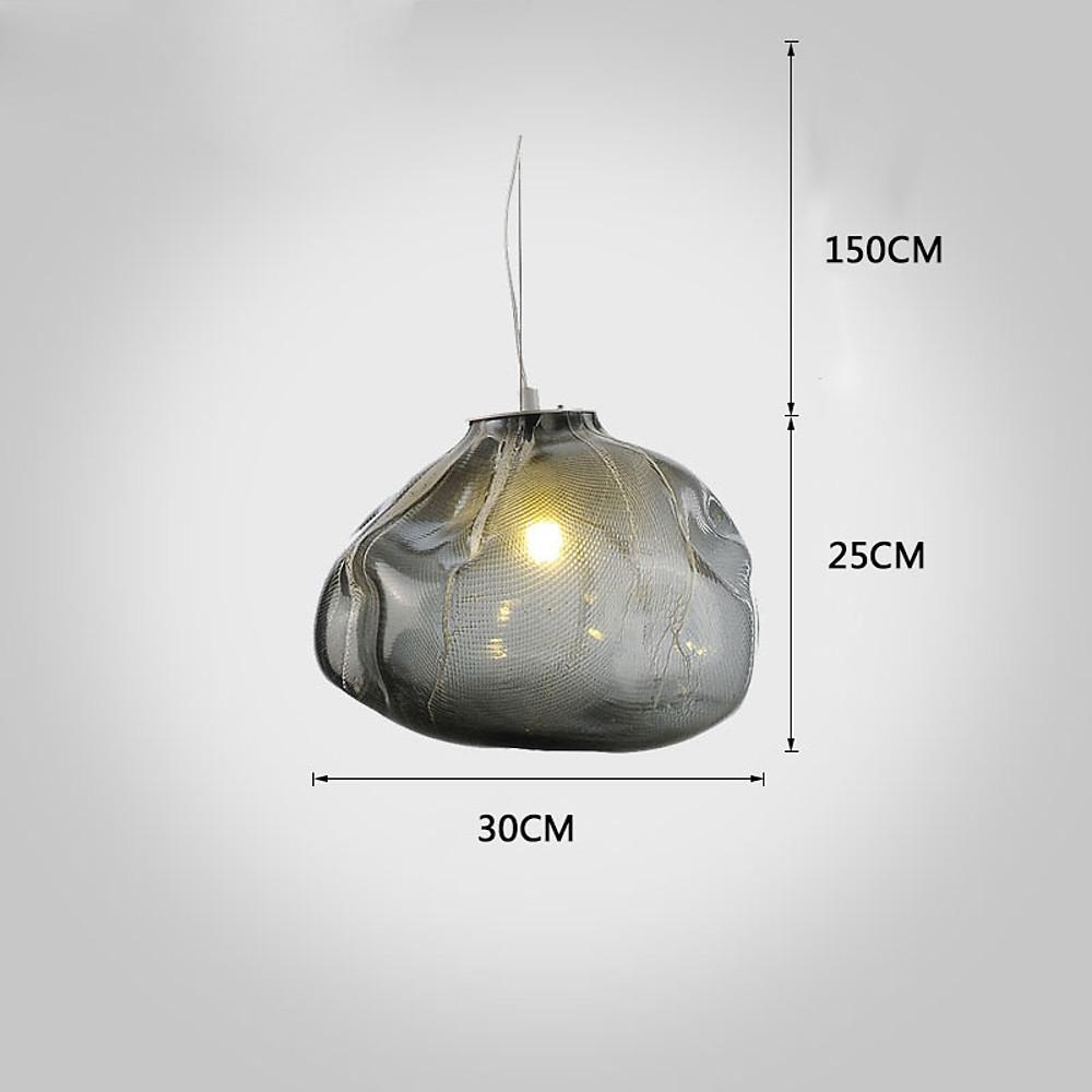 Glass Irregular Bubble Pendant Light LED E26/E27 Nordic Industrial Three Glass Tints Fixed Warm White Single Configuration
