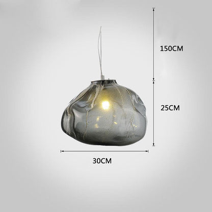 Glass Irregular Bubble Pendant Light LED E26/E27 Nordic Industrial Three Glass Tints Fixed Warm White Single Configuration