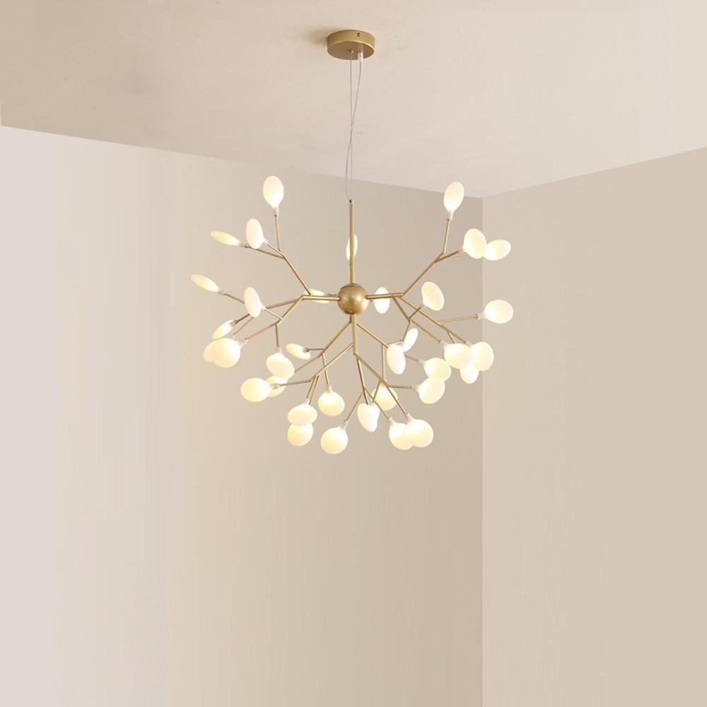 36-Light Gold Cluster Chandelier